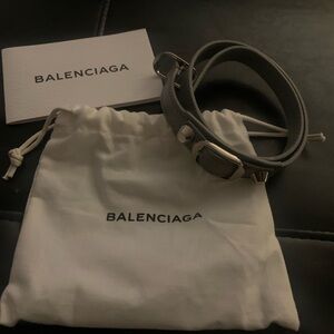 Balenciaga leather wrap bracelet